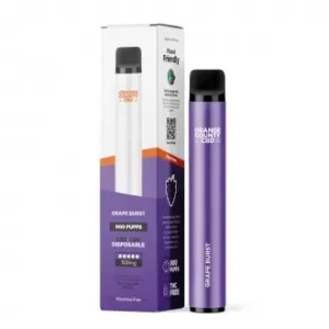 Grape Burst Vape Pen 500mg CBD+CBG (ready to use)